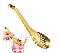 Cucchiai per caviale - Cucchiaio per schiumarola OPAL, colino per friggere, maglia fine, mestolo medio in acciaio inossidabile, gadget da cucina, cucchiaini a fessura per estrarre olive capperi, per c
