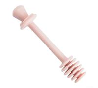 Cucchiai per mescolare il miele, in plastica PP, per mescolare miele, crema, bevande, 2 in 1, cucchiaio e agitatore, testa multi-scanalatura, ciano, rosa, verde, 12,8 x 3 cm, facili da pulire per la