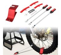 Cucchiai per pneumatici per moto Smontagomme per pneumatici in ferro da sporco Leve per pneumatici Dirt Bike Strumenti per cambio pneumatici con Bead Buddy Bead Breaker