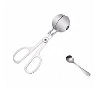 Cucchiai per Polpette 304 Maker Puntiera for pillole for morsetto for coccole in acciaio inossidabile per Utensili da Cucina(18.5x4.8cm)