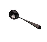 Cucchiai per uso domestico in acciaio inox rotondo cucchiaio-cena cucchiai in metallo per zuppe, cereali, dessert, latte, tè, caffè cucina o ristorante - 15,5 x 4,2 cm (colore: D) (G)