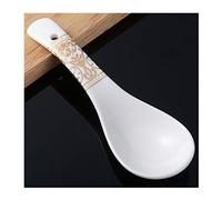 Cucchiai Set di cucchiai in ceramica Cucchiaio piccolo di fascia alta Cucchiaio di riso 10 pezzi Cucchiaio in porcellana stile europeo Lunghezza 5,5 pollici 5 modelli Cucchiai da cucina (Color : C)