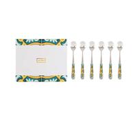 Cucchiaini 6pz in ceramica maioliche colorate le stelle ngl 063