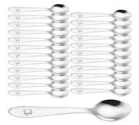 Cucchiaini caffe acciaio inox 24 pezzi 10 cm adatto per casa ristoranti lavastoviglie cucchiaini da caffè cucchiaini caffe piccoli cucchiaino caffe cucchiaini caffe particolari