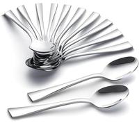 Cucchiaini da caffè in acciaio inox, 13 cm, 12 pezzi, cucchiaini da caffè, cucchiaini da caffè, cucchiaini da dessert, set per famiglie, ristoranti, mense, lavabili in lavastoviglie