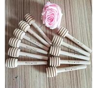 Cucchiaini Da Miele In Legno Personalizzati Con Testo Inciso, Bastoncino Tradizionale Per Mescolare Il Miele, Bomboniere Per Gli Ospiti Di Matrimoni, Gadget Da Cucina Per Gli Amanti Del Miele(100pcs)