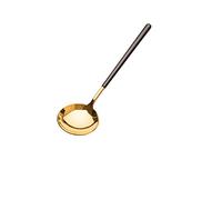 Cucchiaini di cucchiaino in acciaio inossidabile dorato grande cucchiaio di cibi occidentale cucchiaio da cucchiaio cucchiaio per cuccioli di anguria per la casa, cucina (colore: b)