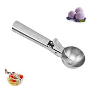 Cucchiaini per Gelato Porzionatore per Gelato Acciaio Inossidabile Cucchiaino da Ghiaccio con Grilletto per Gelato Melone Purè di Patate