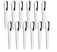 Cucchiaino Appetizer in Acciaio Inox 18/10 Set 12 Cucchiaio per caffè Cappuccino Moka Tea da Bar Ristorante Cucina casa-Cucchiaio con Foro