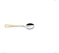 Cucchiaino caffè Firenze oro, acciaio 18-10, oro 24 carati , spessore 2.5 mm, lunghezza 142 mm cromo