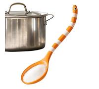 Cucchiaino con manico lungo, graziose posate con manico lungo a forma di anguilla, cucchiaino da caffè - per mangiare cibo cucina pentola Natale festa compleanno casa ristorante Re