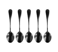 Cucchiaino Cucchiai Nero Casa Gelato Ristoranti Attrezzi Confezione Set