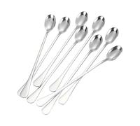 Cucchiaino da caffè - cucchiaino da tè trattato, per cocktail, 8 cucchiaini da tè , in acciaio inox, lungo cucchiaio da mescolare in acciaio inox, 8 pezzi, set di stoviglie da tavolo