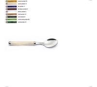 Cucchiaino da Caffè LINEA PERLATO in acciaio 18.10 AISI430 lunghezza 14,7 cm manico in ABS doppia ghiera lavabili in lavastoviglie multicolor