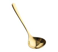 Cucchiaino per cereali | Cucchiaio in acciaio inox dorato | Grande zuppa e cucchiaino | Cucchiaio da cucina per mangiare, mangiare e cucinare