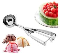 Cucchiaino per gelato in acciaio inox professionale per gelato e dessert, 4 cm 2 pezzi