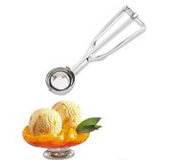 Cucchiaino per Gelato, Porzionatore per gelato in acciaio inox, Ice Cream Scoop 4cm, cucchiaio da gelato con grilletto e impugnatura comoda, per gelato, purè di patate, biscotti, pasta e melone