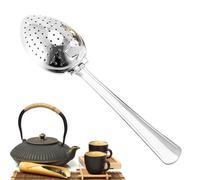 Cucchiaino per tè sfuso, cucchiaio lungo per infusore da tè in acciaio inox, diffusore a intervalli di tè con fori fini per gli amanti del tè, casa e viaggio