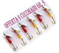 Cucchiaino Rotante Artificiale Pesca Spinning Kit Trota Fiume Lago G.9