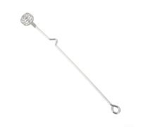 Cucchiaio a spirale per miele, 24,5 cm, argento | Comoda impugnatura, per appendere la scanalatura, si adatta ai bordi della tazza, mantiene i banconi ordinati e puliti