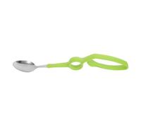 Cucchiaio Adattivo Anti-vibrazione per Adulti e Anziani Verde | Acciaio Inossidabile e Plastica, Riduce le Fuoriuscite, Leggero per Casa e Istituzioni