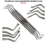 Cucchiaio Alveolare Lucas Curette per Ossa Dentali Chirurgia Parodontale Doppio
