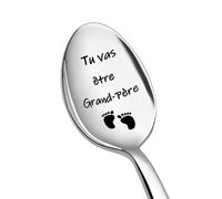 Cucchiaio annuncio Gravidanza per Papi Idee Regalo per il futuro nonno nascita del bambino per nonno Cucchiaino da caffè Dessert per futuro Papi Regali futuro Papi Regalo futuro Grande Pere