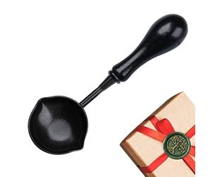 Cucchiaio antiaderente per timbrare vernice antincendio | manico in legno resistente, design pratico resistente al calore, perfetto per inviti a lettere salate
