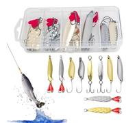 Cucchiaio Artificiale Da - Attrezzatura Da Esche Rotanti Con Amo | Cucchiaio per la a Jigging,per Riva Lago Fiume Mare Surf Scogliera Escursioni Laghetto Bacino Idrico