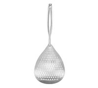 Cucchiaio colino in acciaio inox | 304 cucchiaio scanalato per uso alimentare per friggere, cucinare, pasta | Grande schiumarola a ragno con manico ergonomico