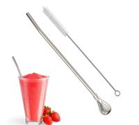 Cucchiaio con cannuccia filtrante con , filtro multifunzionale, colino e agitatore per caffè, zuppa e tè sfuso. Sicuro e comodo per gustare le tue bevande preferite.