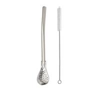 Cucchiaio Con Cannuccia Rimovibile - Cucchiaio Con Cannuccia Per Bere | Colino Agitatore In Acciaio Inossidabile, Cannucce Filtro Per Bere, Cannucce A Lampadina Sicure Portatili Per Zuppa Di Bevande