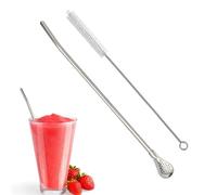 Cucchiaio Con Cannuccia Rimovibile - Cucchiaio Con Cannuccia Per Bere | Colino Agitatore In Acciaio Inossidabile, Cannucce Filtro Per Bere, Cannucce A Lampadina Sicure Portatili Per Zuppa Di Bevande