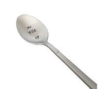 Cucchiaio con messaggio d'amore, idea regalo originale e personalizzato per una festa, Natale o un compleanno, cucchiaino da caffè/dessert con scatola regalo per la mia figlia