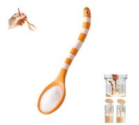 Cucchiaio creativo da giardino per anguilla, simpatico agitatore per caffè e zucchero a tema oceano, scultura realistica con manico di anguilla, dessert, per gli amanti del mare (01#)