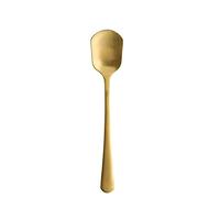 Cucchiaio creativo in acciaio inox placcato cucchiaio gelato cucchiaio caffè cucchiaio cucchiaio caffè cucchiaio dosatore torsione cucchiaio cucchiaio zuppa (dimensioni: 6 pezzi) ()