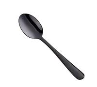 Cucchiaio Cucchiaio Cucchiaio da Caffè in Acciaio Inox Cucchiaio da Dessert Spoon Torta Di Frutta Cucchiaio D'Oro Snack Spoon Utensili da Tavola (Schwarz), GYDHJSSJ, il nero