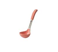 Cucchiaio, Cucchiaio da cucina in ceramica con manico lungo, cucchiaio monodose(Pink)