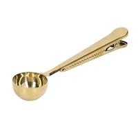 Cucchiaio da Caffè, Clip di Sigillatura, Design Profondo per Uso Pratico | Materiale in acciaio inossidabile, clip a chiusura ermetica, efficace per il tè, cartella per alimenti, capacità profonda
