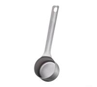 Cucchiaio da caffè con manico lungo, cucchiaio dosatore in titanio per chicchi di caffè, precisione 1 cucchiaio (circolare)