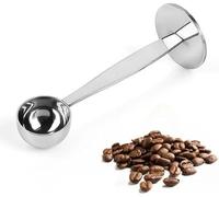 Cucchiaio da caffè portatile in acciaio inox 2 in 1, cucchiaio dosatore per caffè, tè, espresso, cucina e sala da pranzo, cucchiaini da caffè