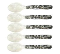 Cucchiaio da caviale - pala da bussare, elegante accessorio per perle | raffinato pezzo per servire roe, pala da dessert artigianale, Luxe Mollusk Shell Dish, opulento refrigerato
