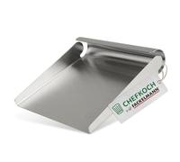 Cucchiaio da Chefkoch in acciaio inox per verdure - Pratico aiuto in cucina - Spatola da cucina per raccogliere le verdure tagliate - Cucchiaio per verdure lavabile in lavastoviglie