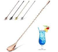 Cucchiaio da cocktail in acciaio inox, cucchiaio da bar con manico lungo 30 cm, agitatore per baristi o per uso domestico