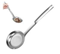 Cucchiaio da colino a rete, cucchiaio da colino in acciaio a maglia fine, colino per cucchiaio da friggere, cucchiaio per schiumatura di grasso multifunzionale, colino alimentare a rete per grasso,