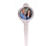 Cucchiaio da collezione placcato argento Prince Harry & Meghan Markle...