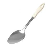 Cucchiaio da Cucina in Acciaio Inox - 30 x 7,1 cm - Manico Ergonomico - Utensile da Servizio Resistente per Uso Quotidiano - Lavabile in Lavastoviglie