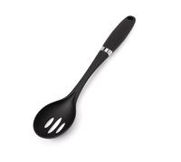 Cucchiaio da cucina scanalato in nylon, lunghezza 37 cm, nero