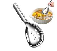 Cucchiaio da in acciaio Design ergonomico, superficie liscia e acciaio | Set Utensili per Cucina Buffet e Banchetto per cucina, pranzo, buffet, catering, cena e tavola di casa Cucchiaio forato