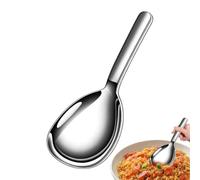 Cucchiaio da in metallo Forati Ispessiti Lisci Ergonomici | Set posate da servizio con utensile cucina per cucina, pranzo, buffet, catering, cena e tavola di casa Cucchiaio da